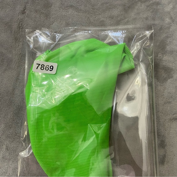 New! Montce BOTTOM Lima Micro Rib Paula Bikini Bottom Bright Green 27868 - Picture 7 of 7